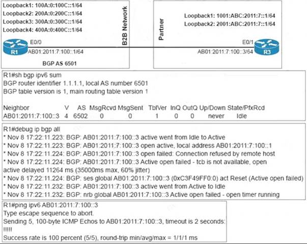 300-410 dumps exhibit