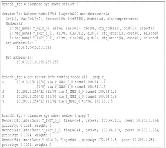 NSE7_SDW-7.0 dumps exhibit